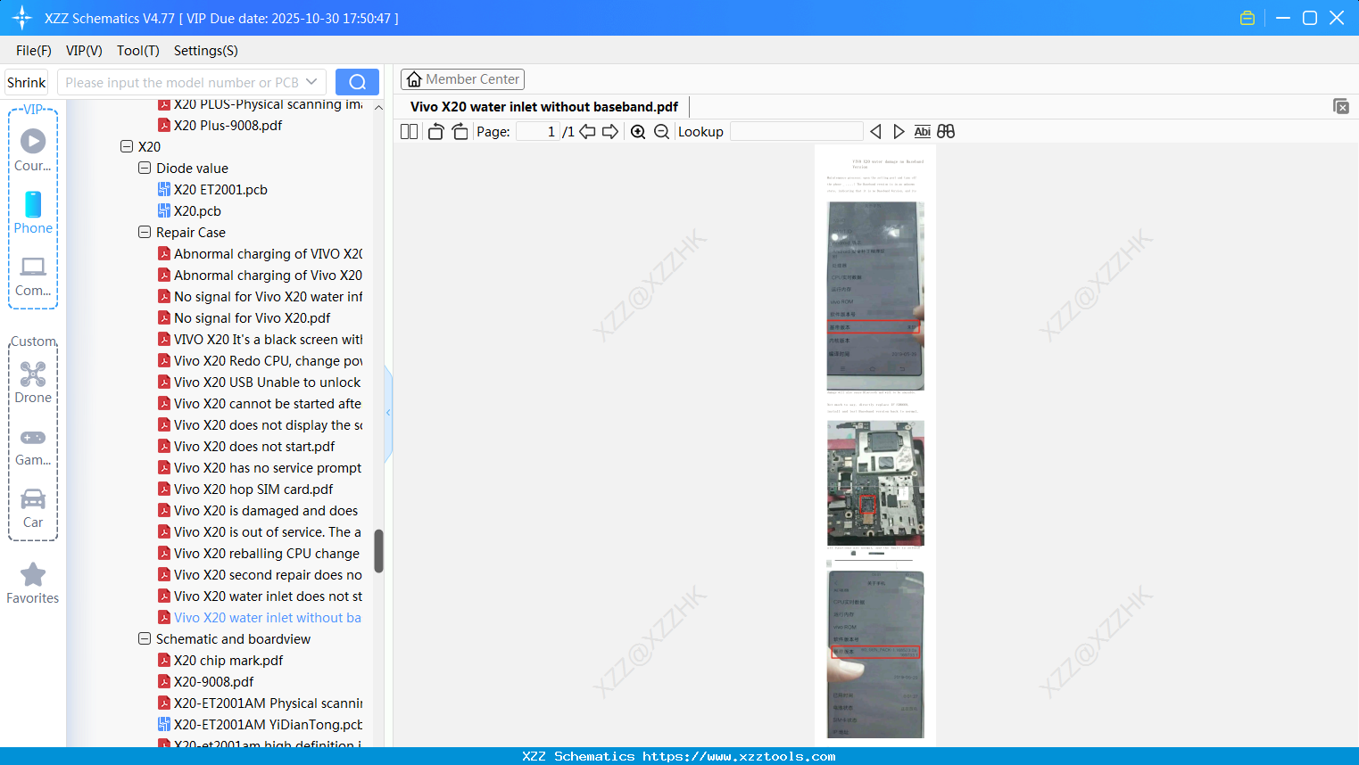 Vivo X20 Water Inlet Without Baseband